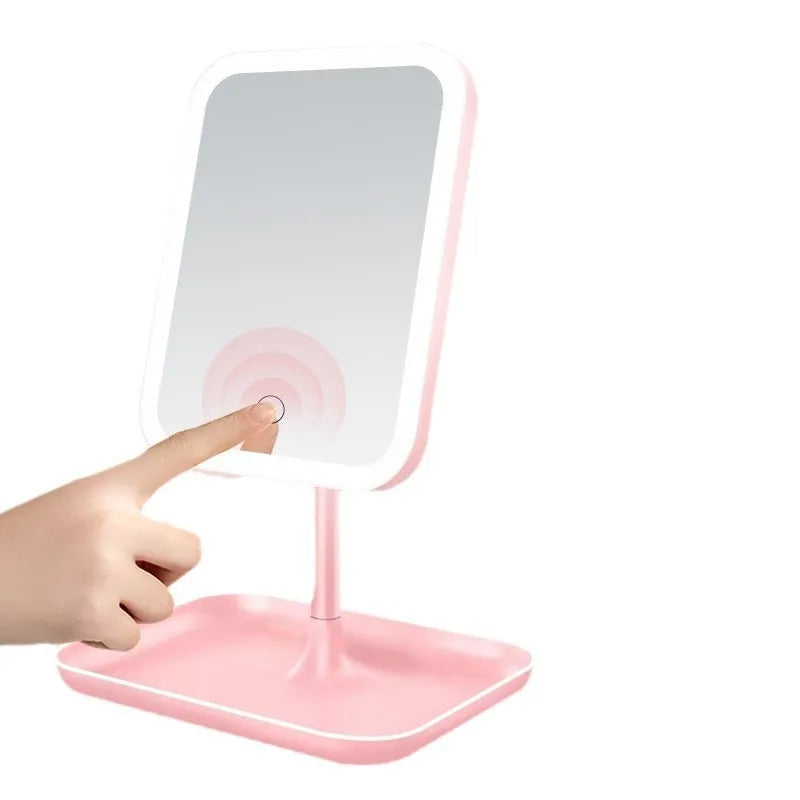 Led Make-up Mirror Portable Smart With Light Divine Frequency