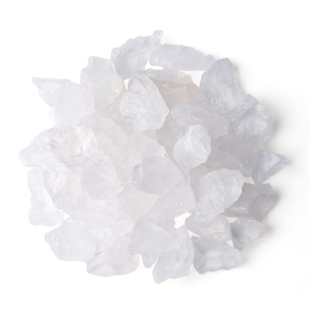MAIBAOTA Natural Clear Quartz Crystals Bulk Raw Healing Crystal Stones 1" Raw Rough Gemstones Rocks for Tumbling Polishing Cutting Reiki Witch Quartz Crystals Divine Frequency